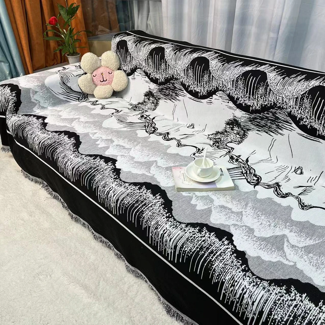 沙发巾一整张全盖2024新款雪尼尔沙发巾四季通用万能全包盖布巾