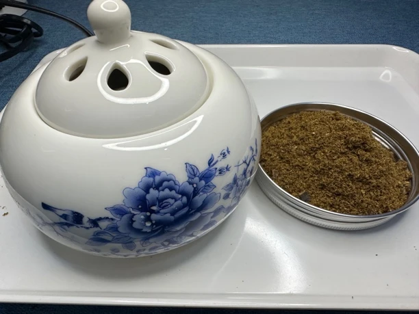 莺歌绿奇楠沉香车珠粉10克（送电熏炉1个）