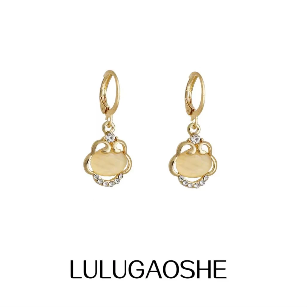 合金耳饰  C-462 时尚百搭复古小众简约中国风设计感轻奢耳环气质