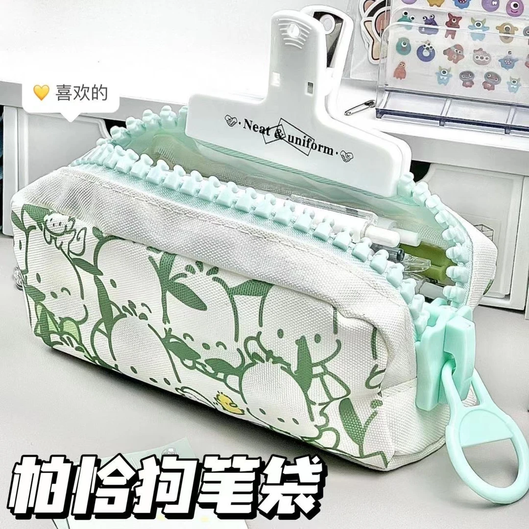小清新可爱笔袋大容量简约男女生文具袋大容量韩国创意帆布铅笔盒