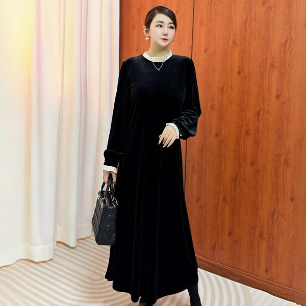 【优雅】秋冬新款百搭气质显瘦法式连衣裙L190
