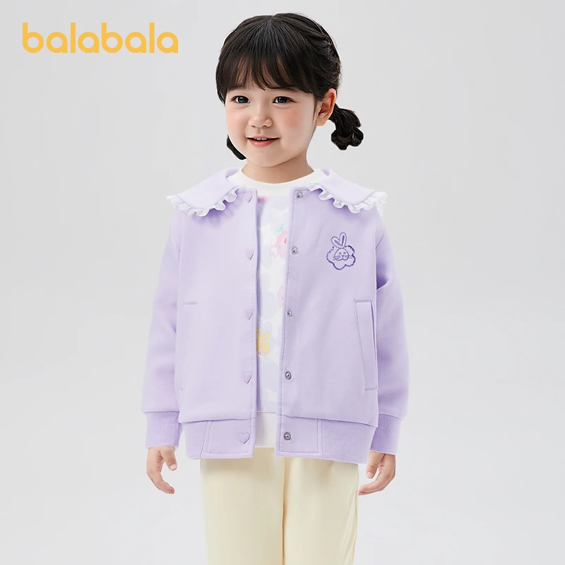 巴拉巴拉女童外套休闲装春装春秋宝宝长袖中童