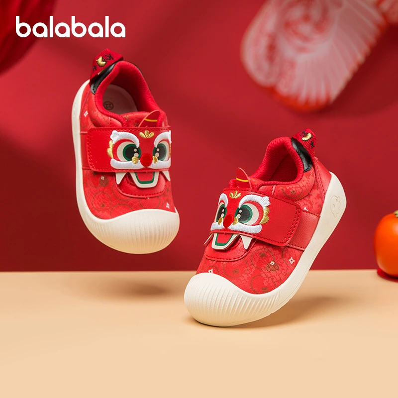 巴拉巴拉童鞋儿童学步鞋男宝女宝婴童鞋2025新宝宝鞋子春秋拜年鞋