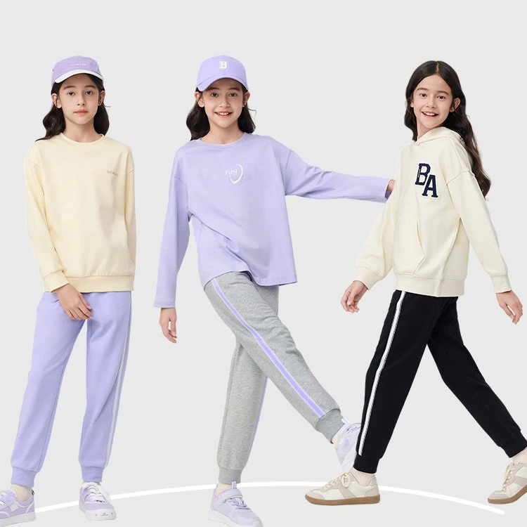 巴拉巴拉童装女童裤子儿童秋装中大童长裤潮宽松运动卫裤时尚百搭