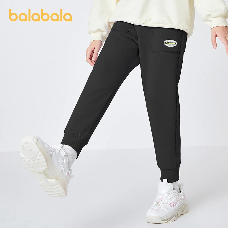 巴拉巴拉男女童休闲裤儿童秋冬长裤中大童保暖裤子208423108204