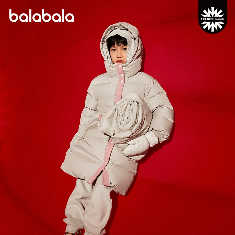 【SOLAL FABRE设计师联名】巴拉巴拉童装儿童羽绒服女童冬装外套