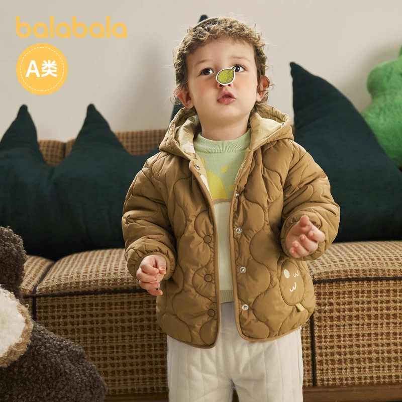 巴拉巴拉宝宝棉服男童冬季婴儿棉袄女童棉衣连帽保暖208422106203
