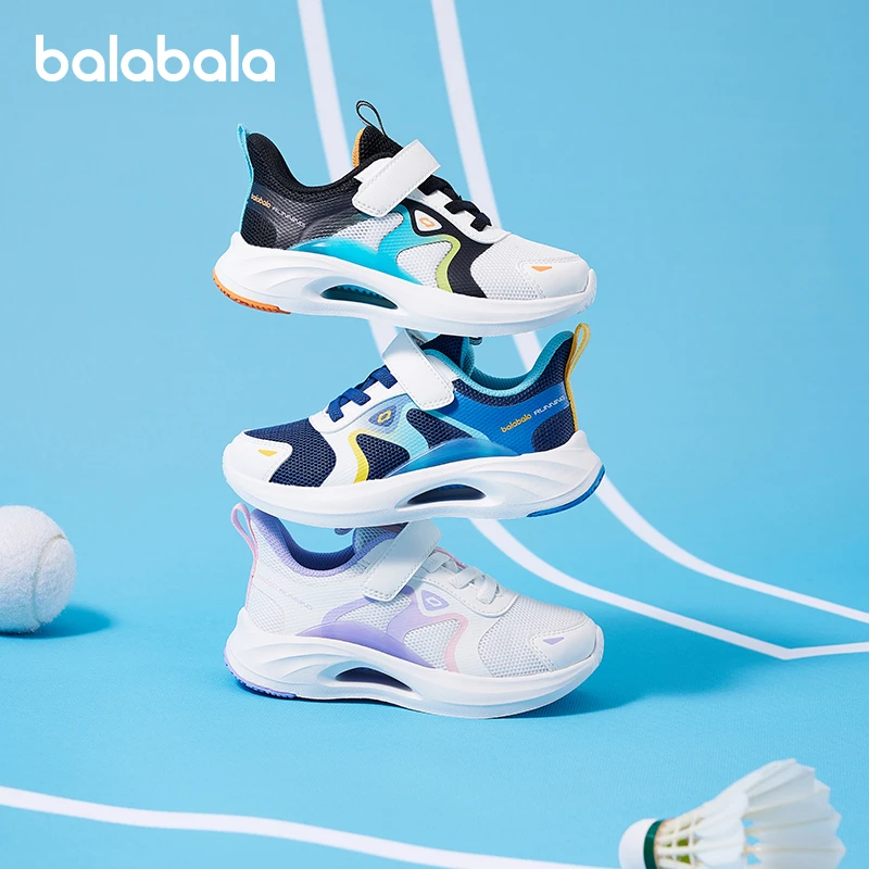 巴拉巴拉儿童运动鞋男童轻便跑步鞋春季舒适女童鞋子透气网布潮流