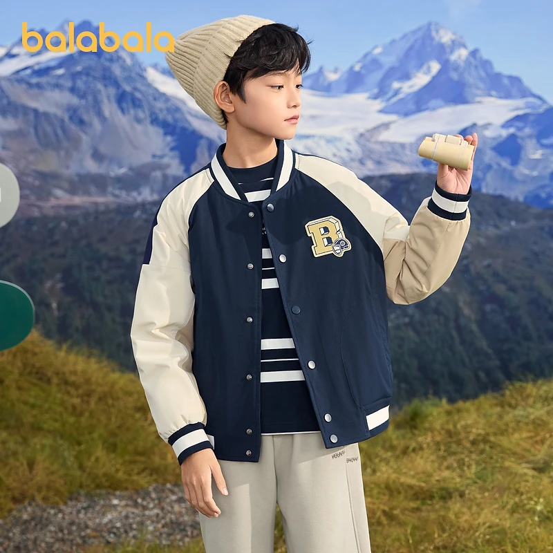 【设计师SICO】巴拉巴拉儿童羽绒服棒球领童装男童外套潮