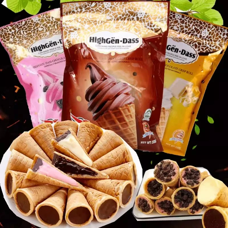 【俄罗斯风味】网红爆浆巧克力脆筒冰淇淋脆皮蛋筒300克甜筒