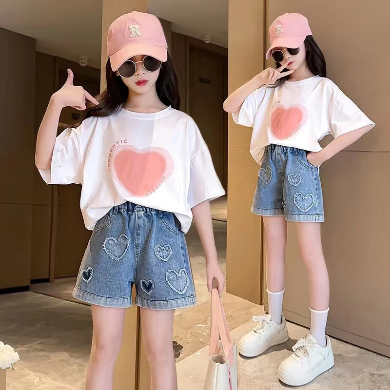 女童2025夏季新款牛仔短裤儿童洋气宽松外穿薄款休闲裤子宝宝夏装