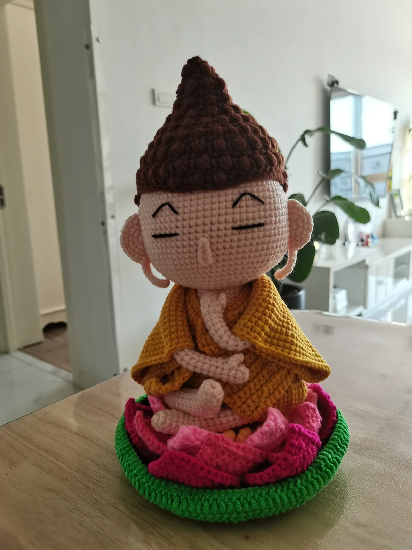 莲花佛陀摆件玩偶