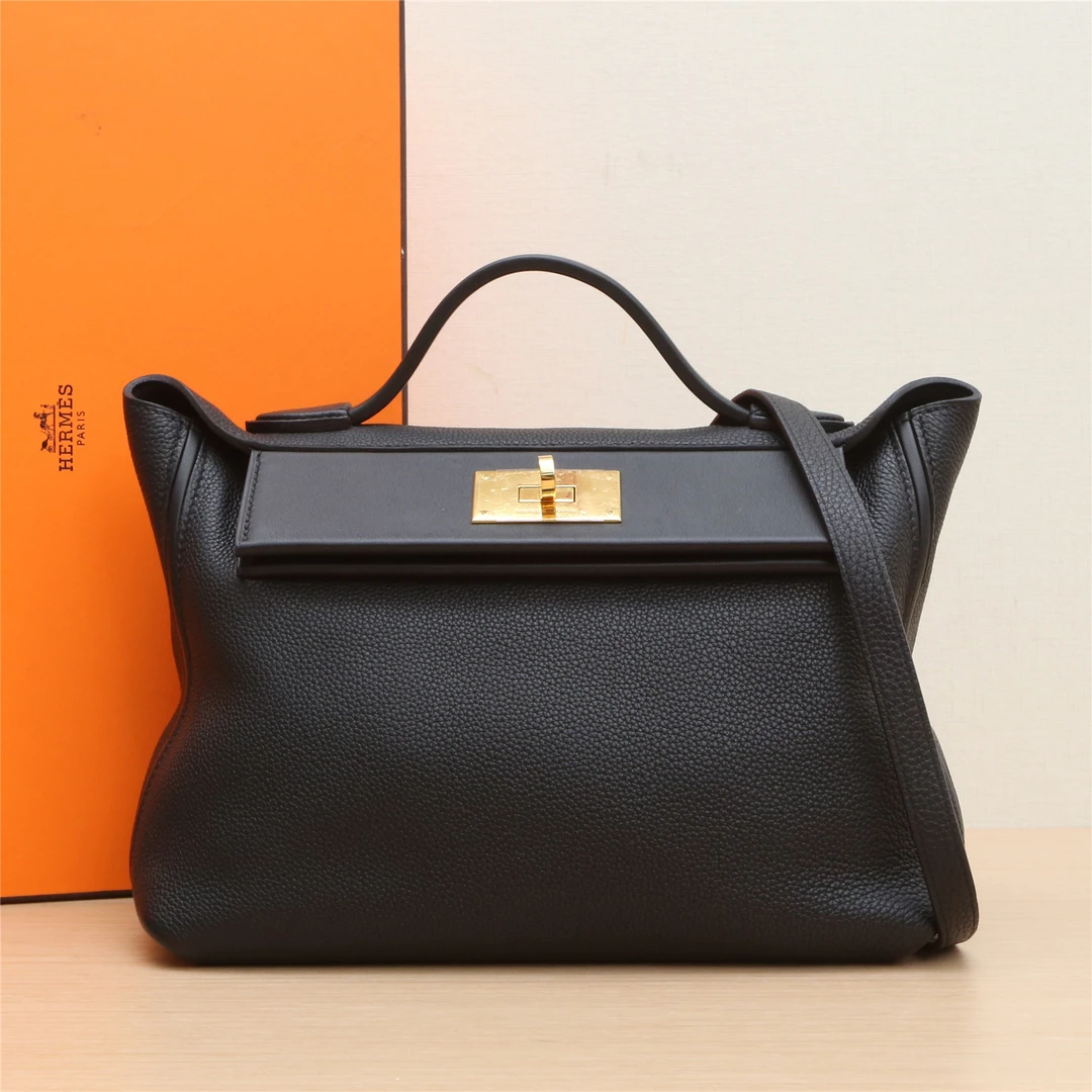99新 Hermes/爱马仕 小花璐璐P213650589 2424 29 黑 Y刻 包