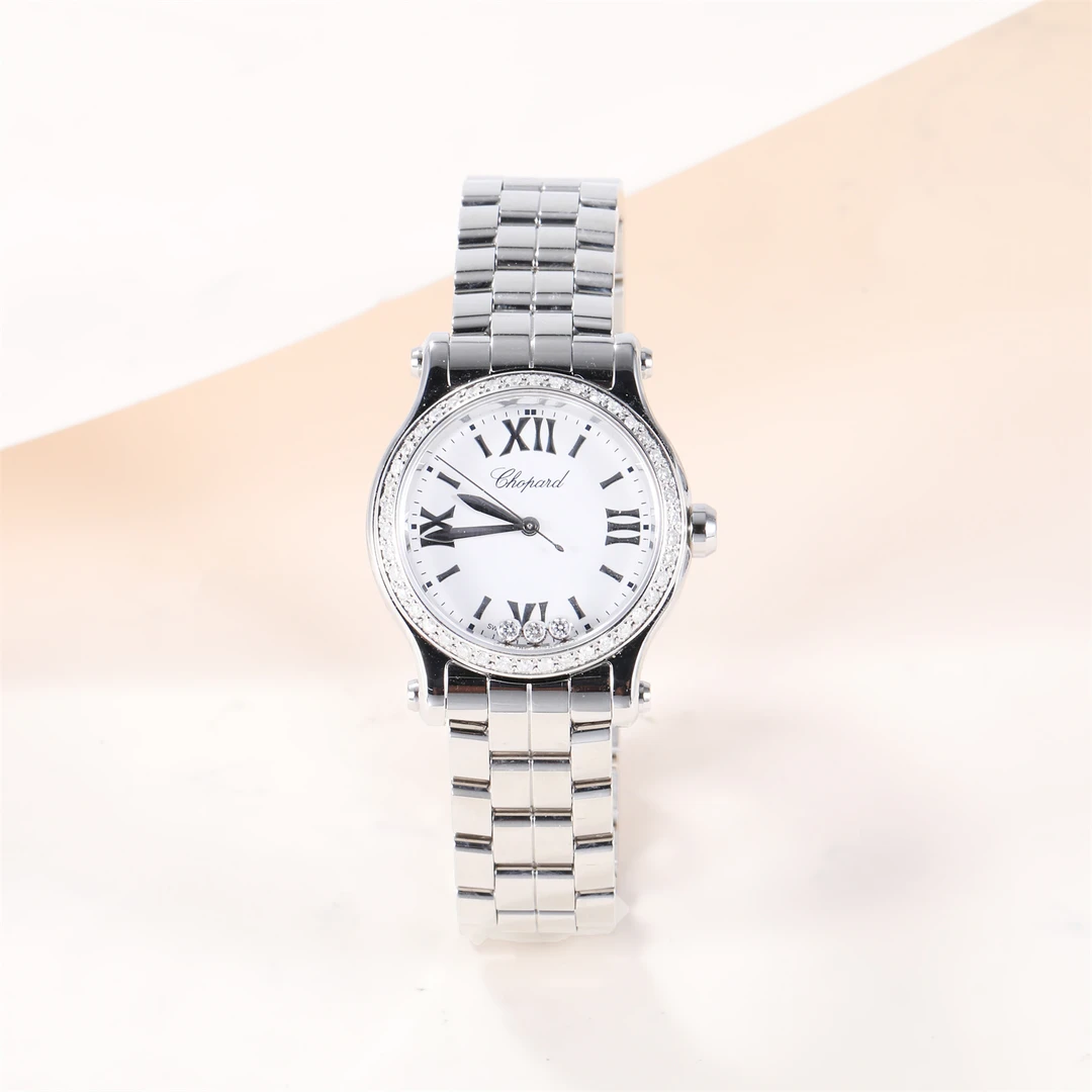99新 Chopard/萧邦 小花柳 萧邦HAPPY SPORT系列腕表后钻