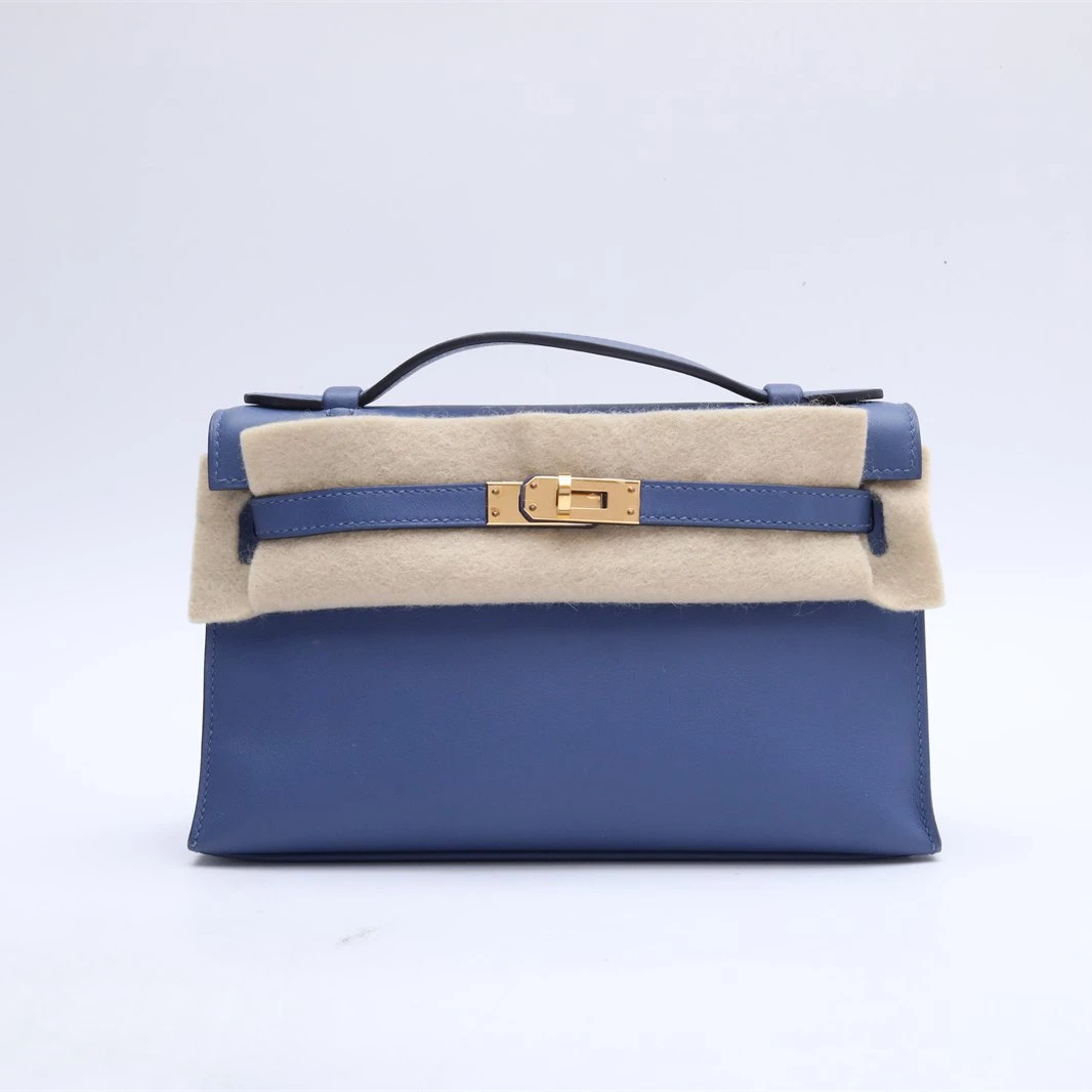 99新 Hermes/爱马仕 小花Jerry P234246371 一代 电光蓝 C刻 包