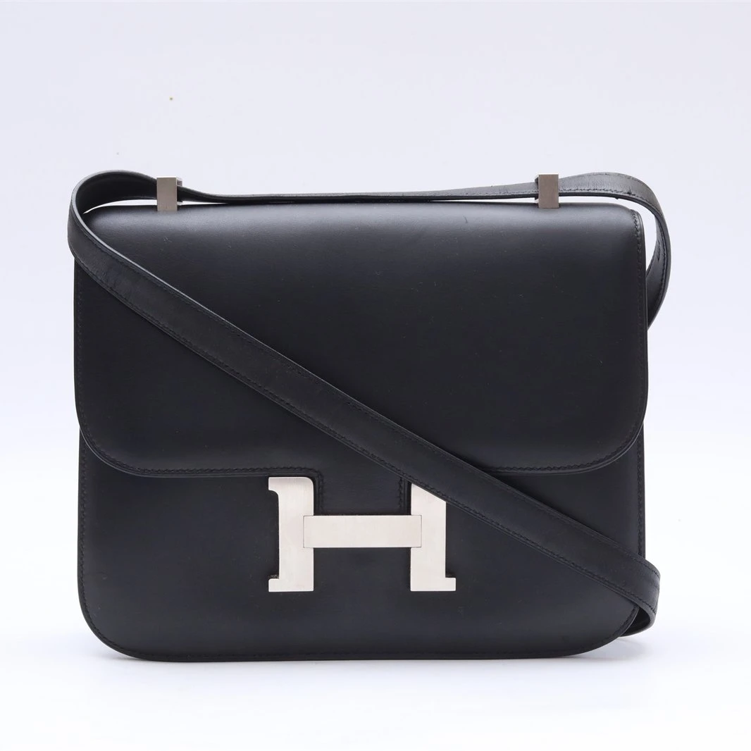 95新 Hermes/爱马仕 小花璐璐P234244650 康康 24 黑色 框C