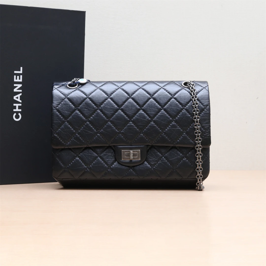 99新 Chanel/香奈儿 小花Jerry P234142839 2.55 口盖包 大号