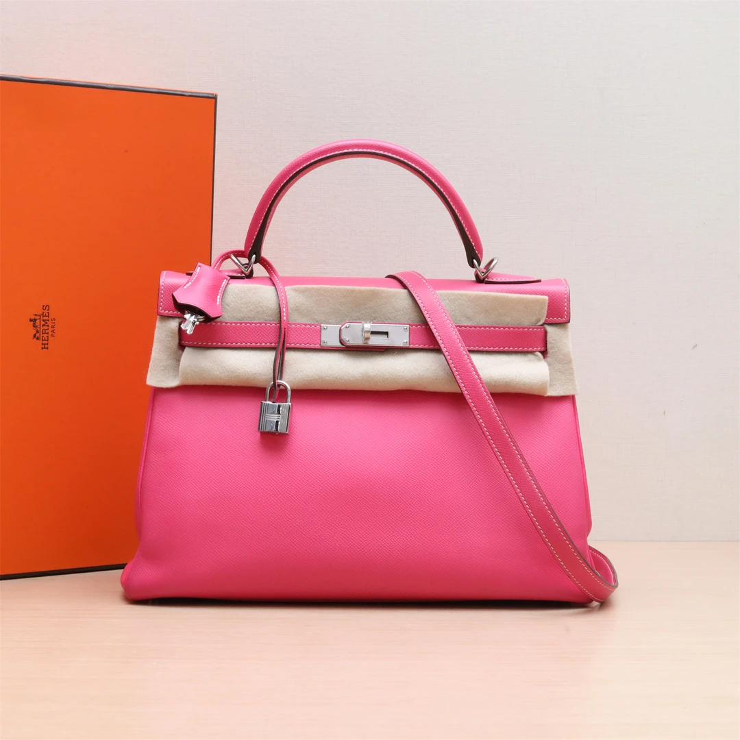 95新 Hermes/爱马仕 小花璐璐P234347712 Kelly 32 Epsom皮 框O