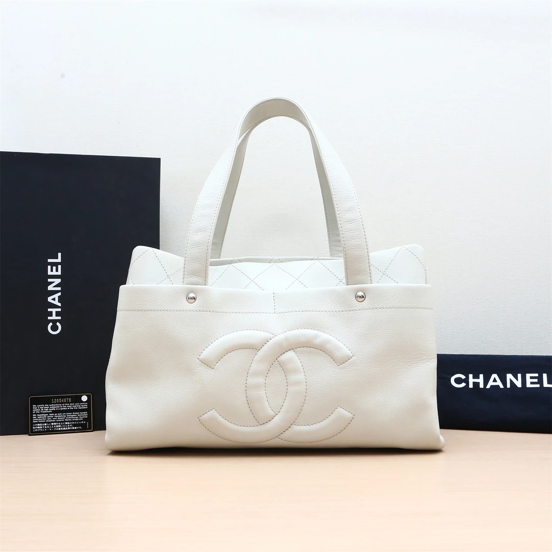 95新 Chanel/香奈儿 小花Jerry P234347938 手提包 白色 12开
