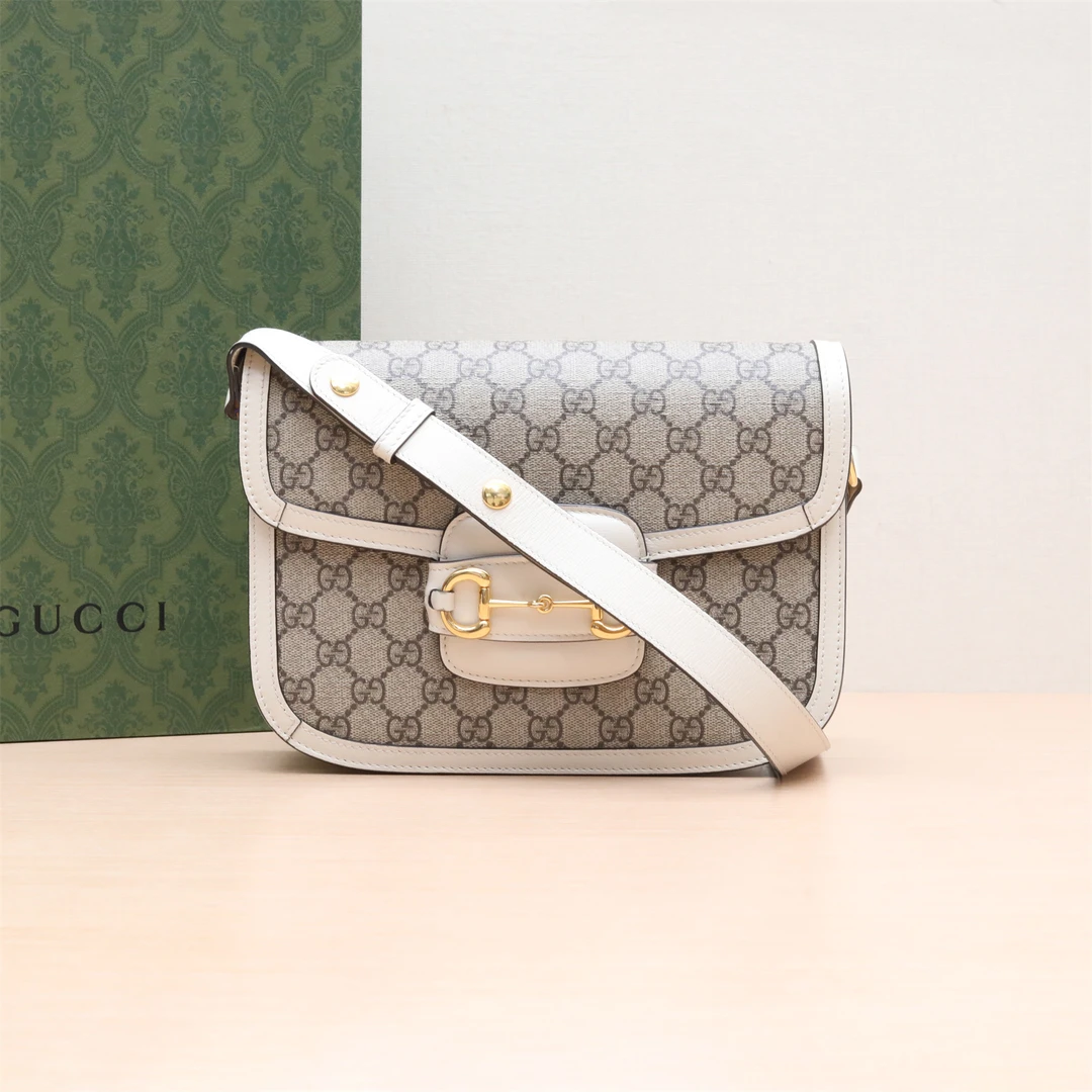 95新 GUCCI/古驰 小花璐璐P214766888 1955 马鞍包 小号 25