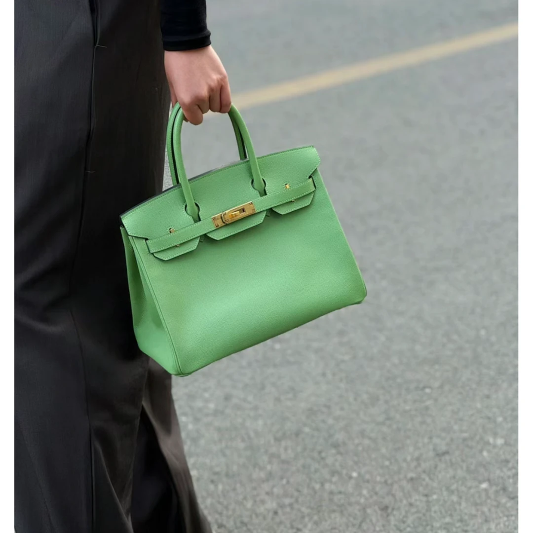 99新 Hermes/爱马仕 小花Jerry P232927556 Birkin 30 Y刻 手提包