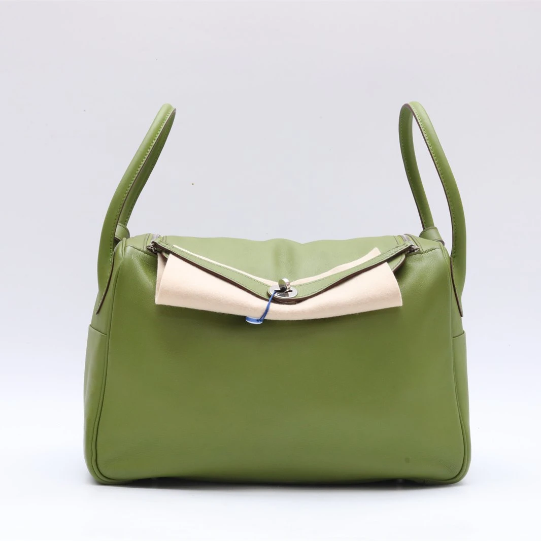 99新 Hermes/爱马仕 小花璐璐P234244189 Lindy 34 草坪绿 框L