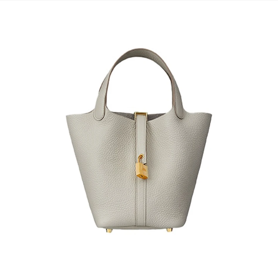 全新未使用  活动小花柳 TP020607 18菜篮子 冰川白 TC皮 B刻