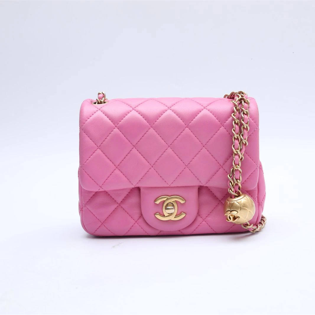 99新 Chanel/香奈儿 小花璐璐P224828150 CF 方胖子 30开 金球