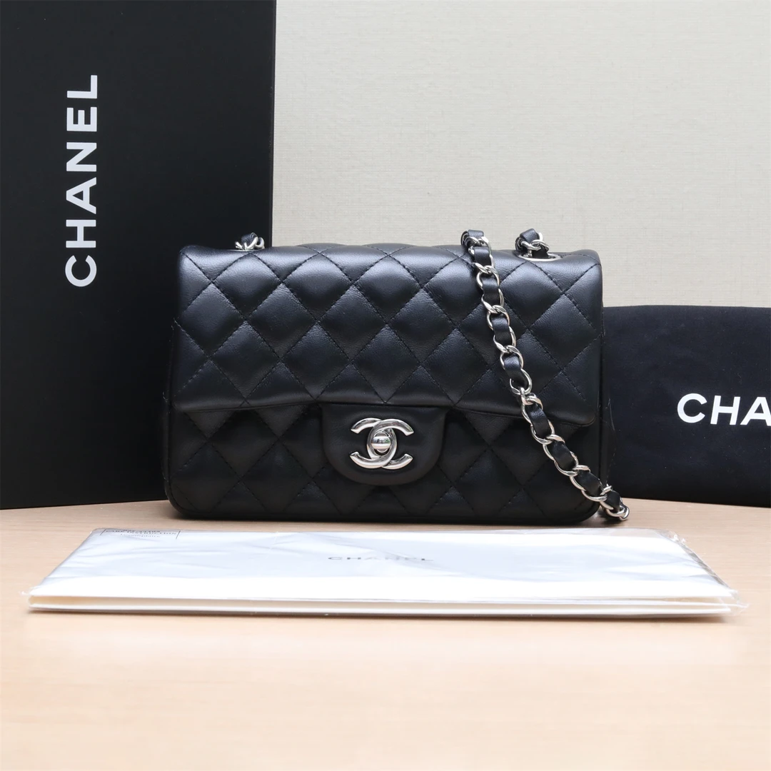 99新 Chanel/香奈儿 小花Jerry P224829495 CF 口盖包 大Mini