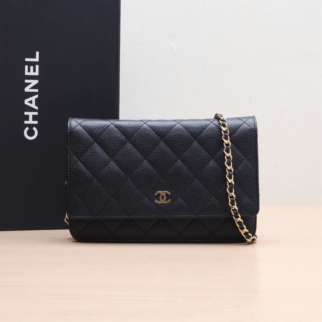 95新 Chanel/香奈儿 小花璐璐CF WOC 19cm P224931466 金扣