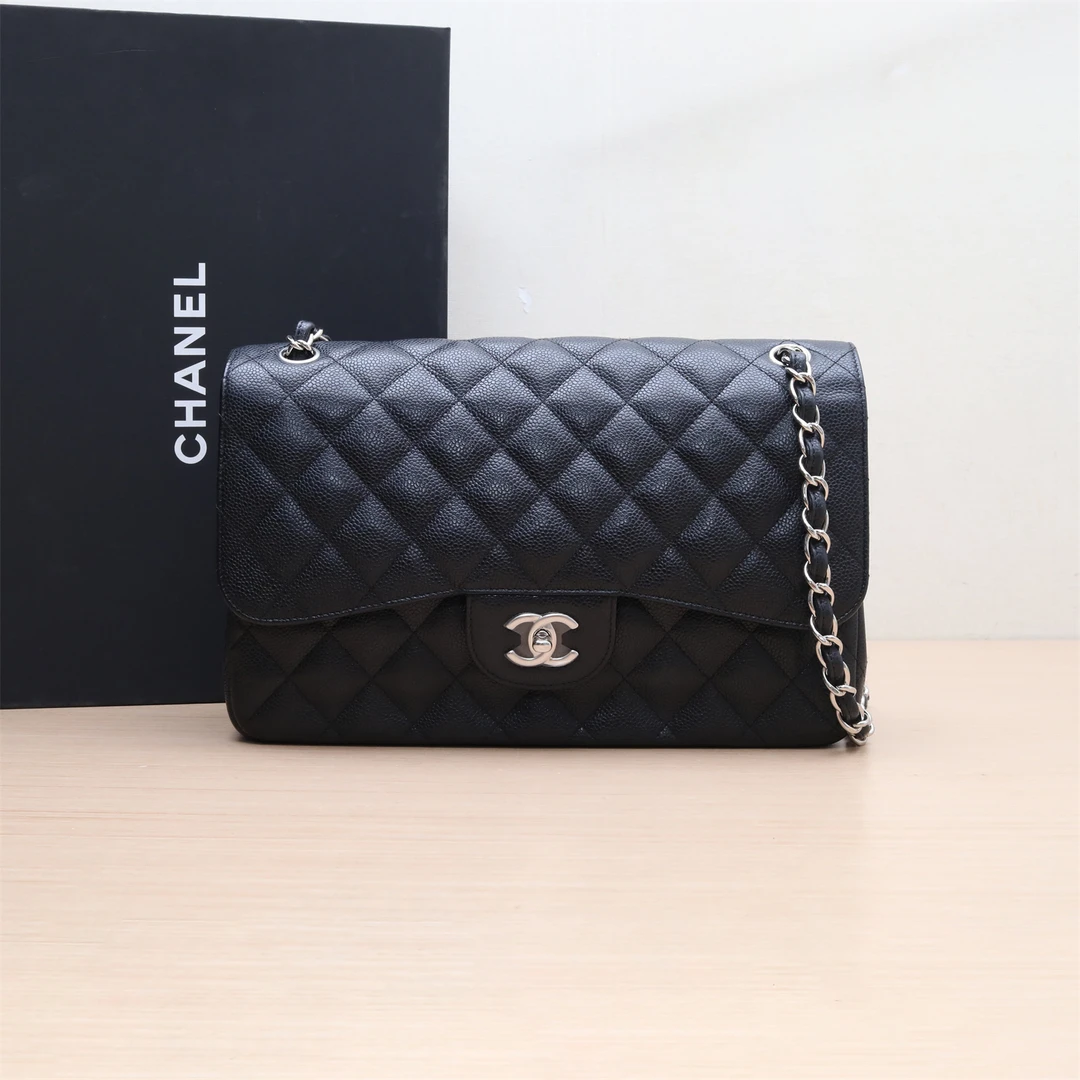 99新 Chanel/香奈儿 小花璐璐P224518300 CF JUMBO 荔枝 29开