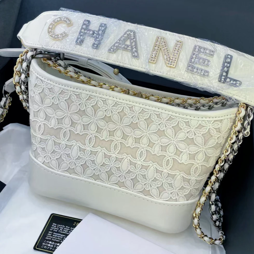 99新 Chanel/香奈儿 【小花念念】流浪包 小号 蕾丝 28开包