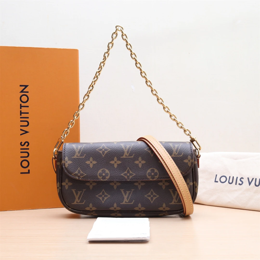 95新 LouisVuitton/路易威登 小花璐璐068401 IVY 腋下包 芯片