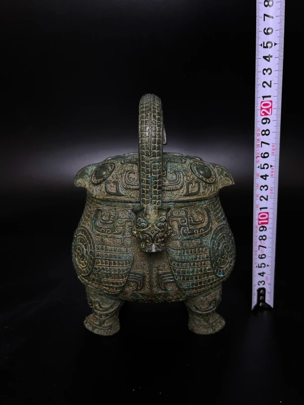 辉煌青铜器仿古鸮型提梁卣