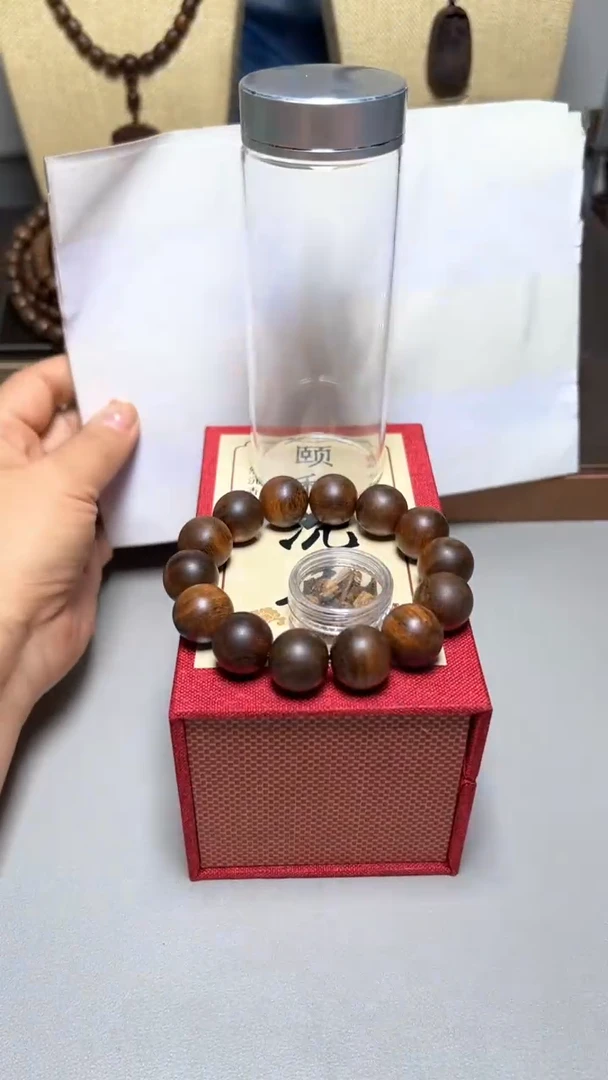 【闪购商品】沉香手串芽庄白棋1.6圆珠单圈