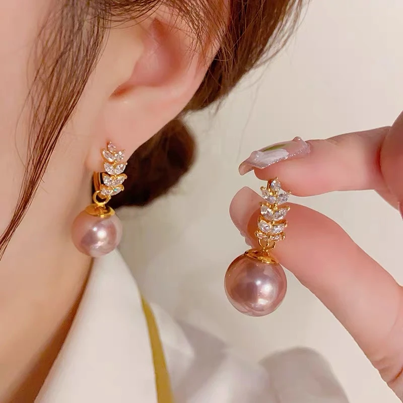 铜合金合成锆石耳饰 102浪漫爱人耳扣