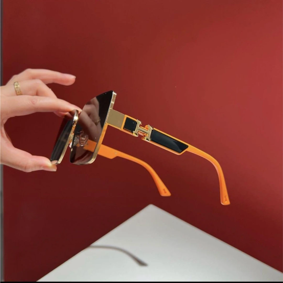 多盈2024新款无框太阳镜网红个性潮切边眼镜大框时尚遮阳墨镜