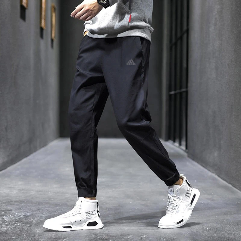 adidas阿迪达斯男士运动裤夏季冰丝透气速干薄款小脚男裤子FL6962