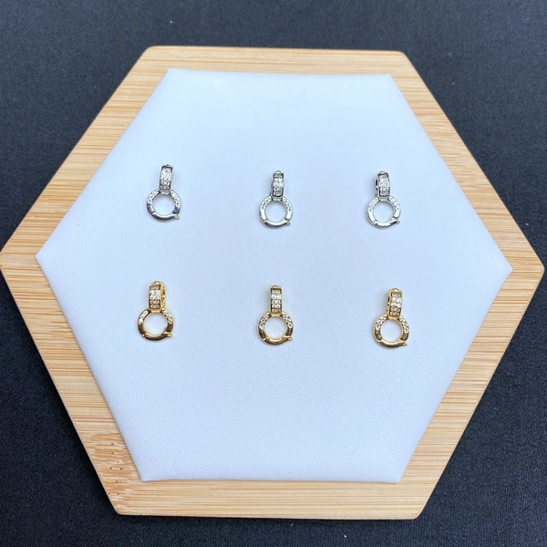 非金属吊坠 【新品】小号款吊坠diy扣头双开款卡扣夹扣#001
