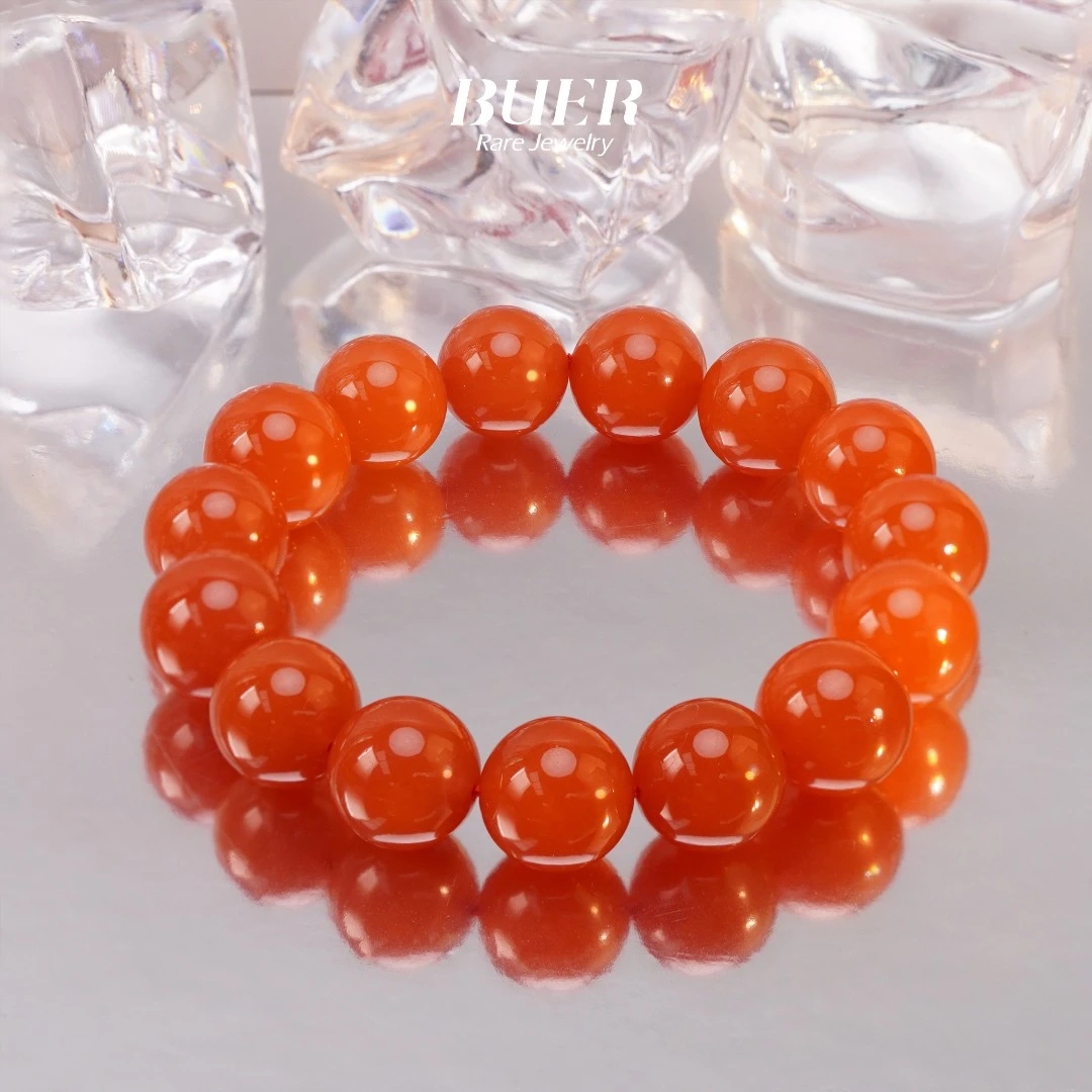 【不二】南红玛瑙单圈手串14mm