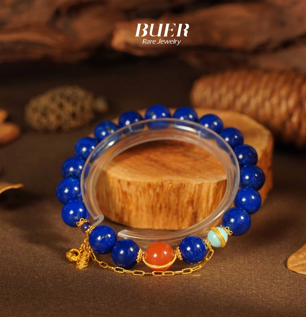 【不二】大全 五·X 青金石手串 太太牌 三合 九紫离火