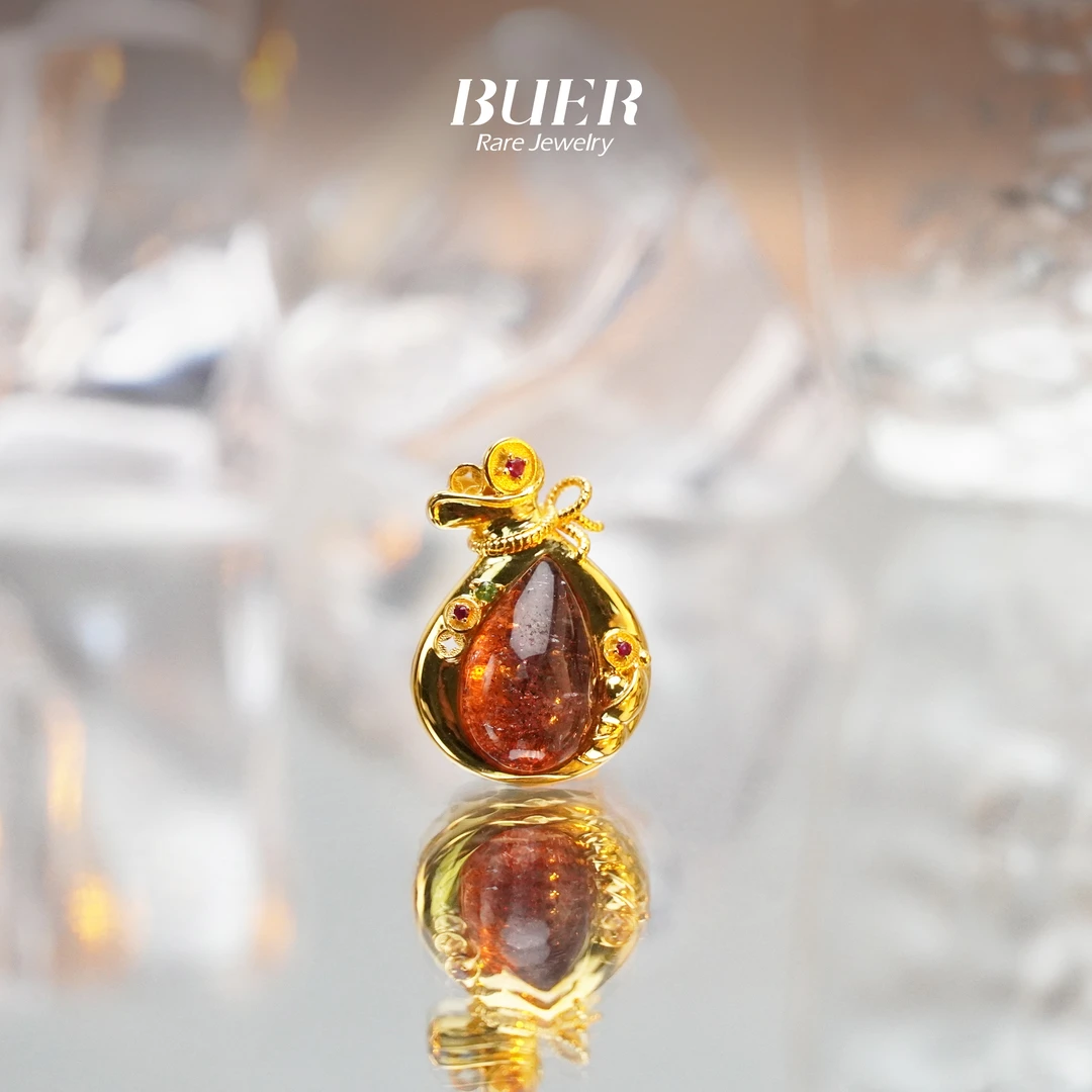 【不二】金草莓超七18K金吊坠 XQ0072