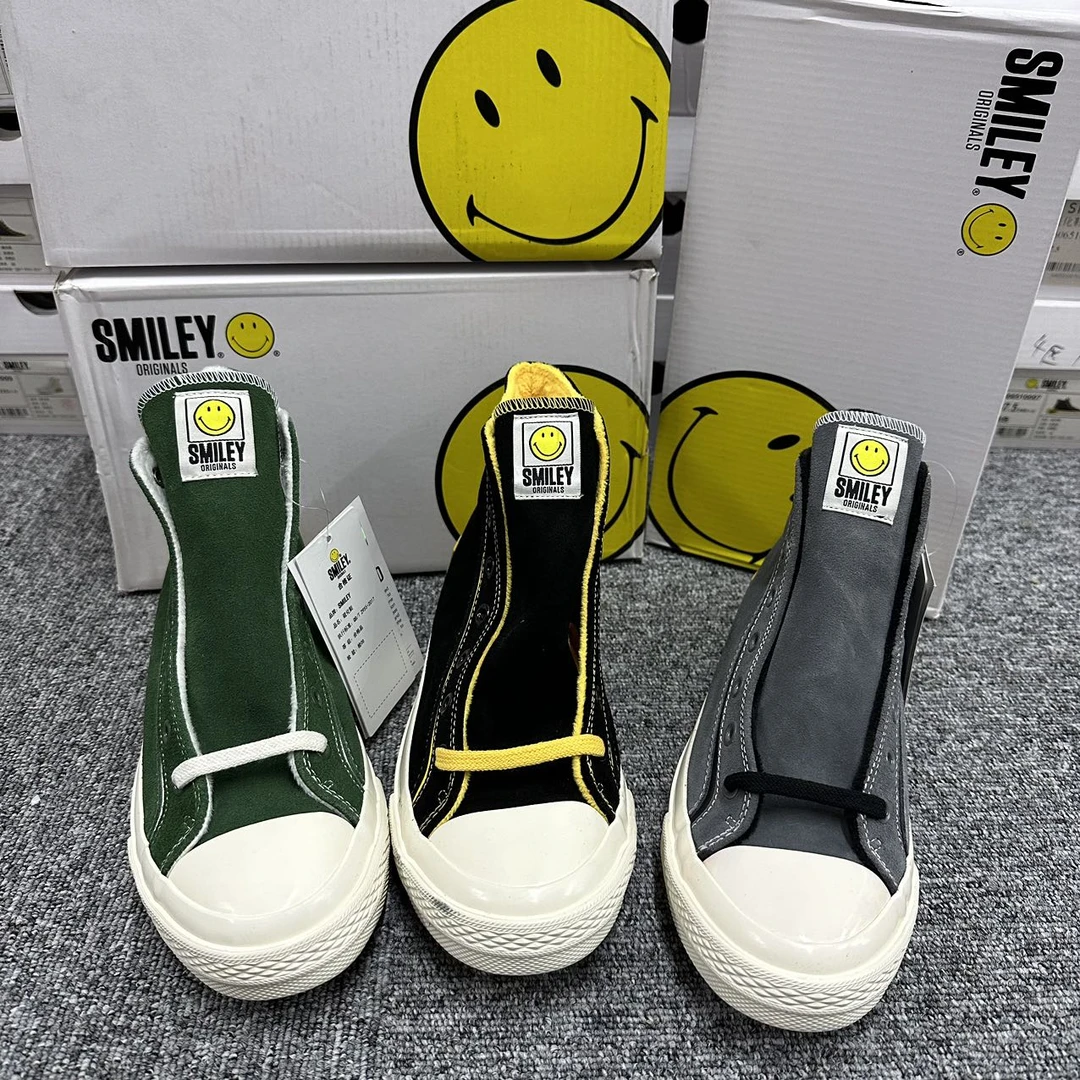 SMILEY/微笑宝贝三色加绒保暖时尚帆布鞋（606510007）
