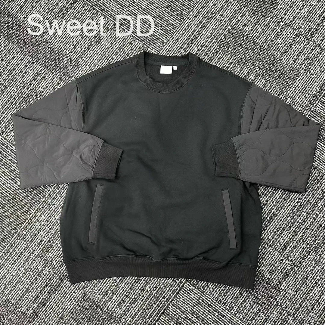 Sweet DD黑色拼接加绒卫衣（YL）