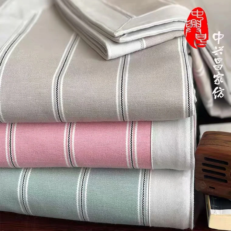 老粗布三件套加厚床单轻奢竹席凉席大学生床上光铺广西家用棉床单