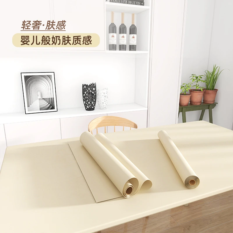肤感衣柜贴纸家具翻新柜子柜门改色贴膜橱柜桌面防水墙贴纸自粘