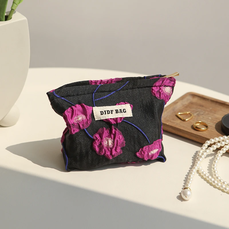 旅行复古化妆包女姨妈巾收纳包口红内胆包便携洗漱包小号2023新款