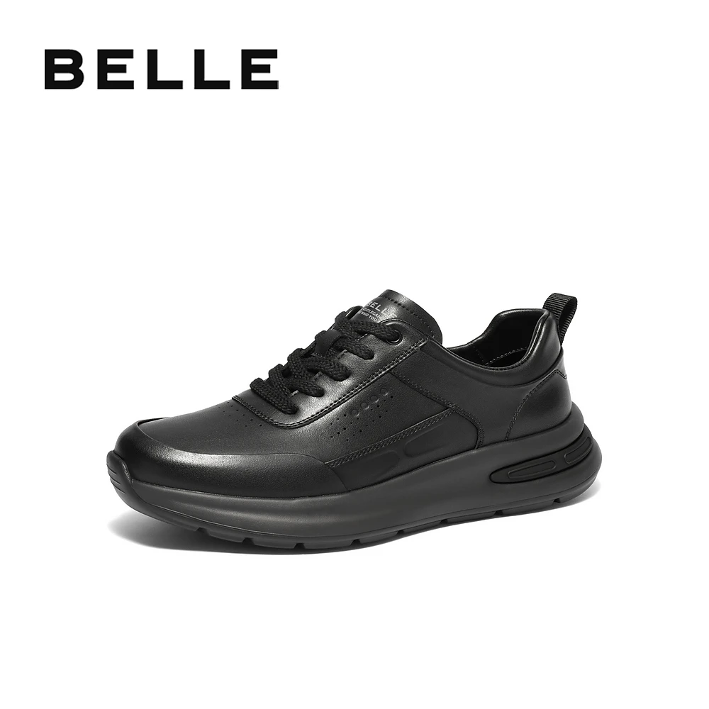 百丽厚底百搭休闲健步鞋男鞋2025春新轻便舒适增高运动鞋A1801AM5