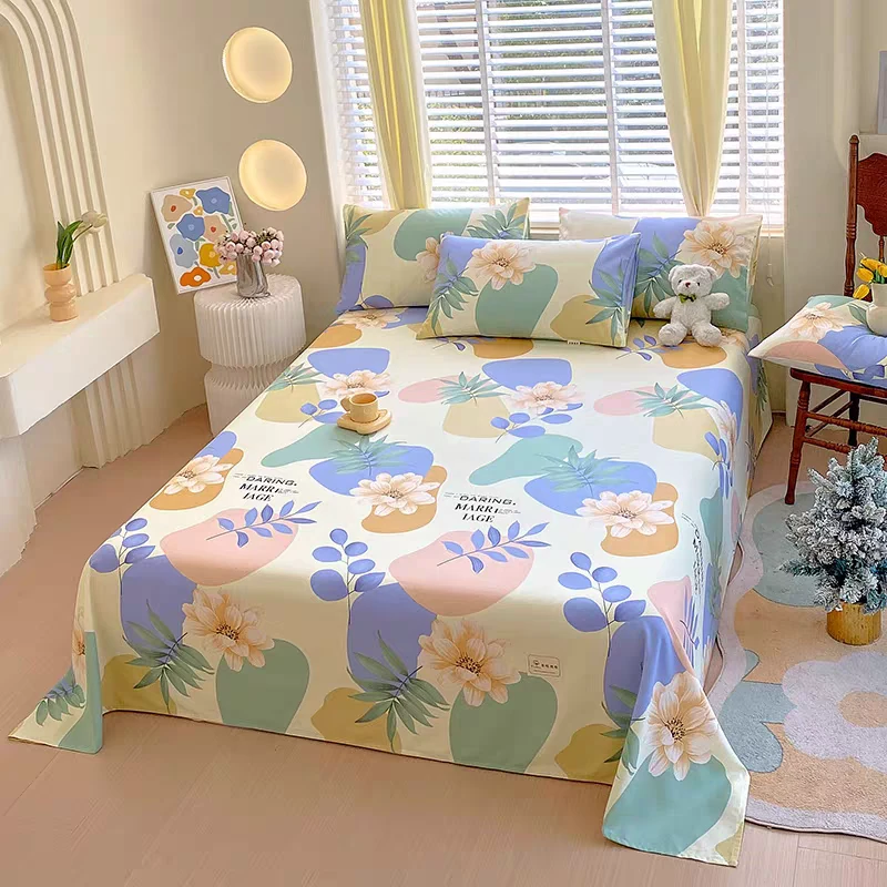 【2米床单】双人大床床单2*2.3±5高支高密精疏水洗斜纹