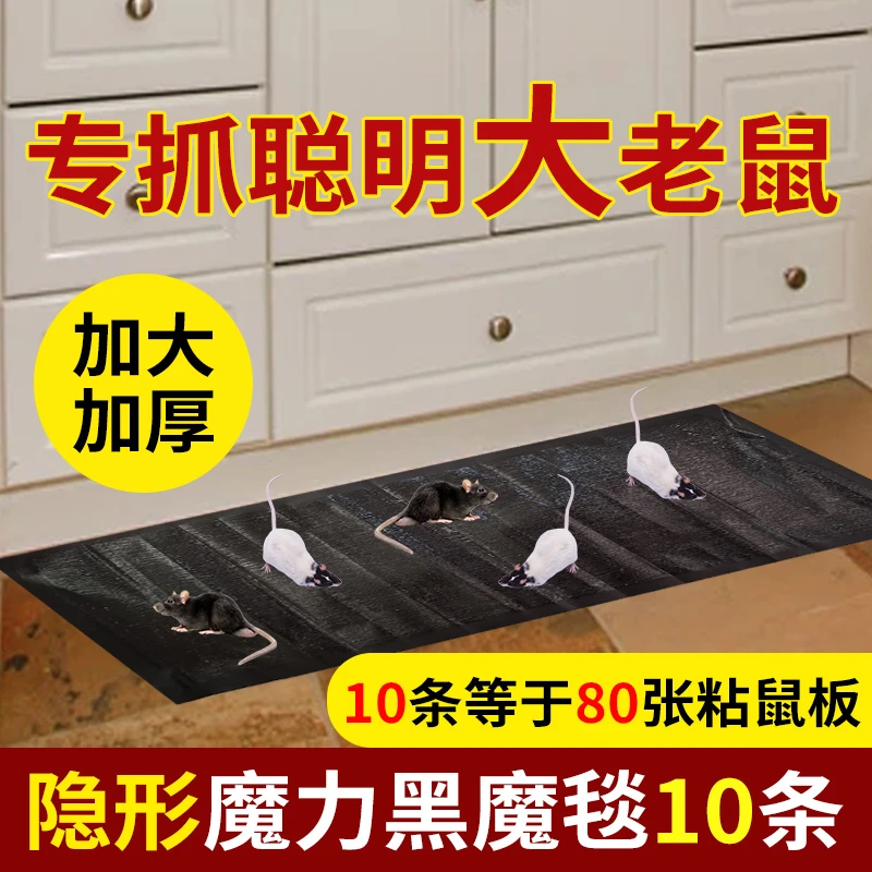 粘鼠板强力胶粘大老鼠克星强力逮捉抓老鼠神器全自动老鼠夹捕鼠贴